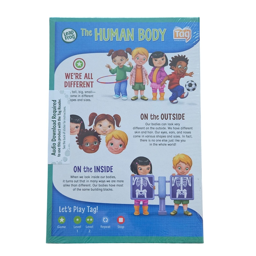 LeapFrog Tag Reading System The Human Body Interactive Stickers New Sealed 2012‎
